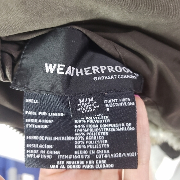 Weatherproof Garment Compant faux fur reversible vest size medium gray brown - Picture 9 of 10